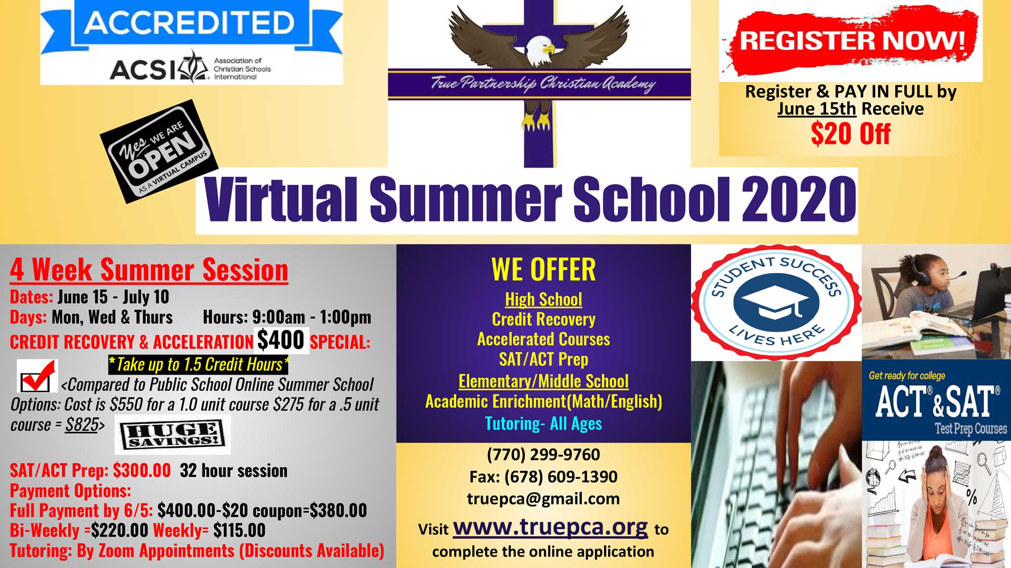 Summer School True Partnership Christian Academy